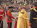 Queen arrives at Royal wedding