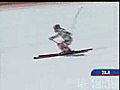 Terrible chute de la skieuse française Régine Cavagnoud,  durant son entraînement