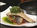 Pan Seared Bronzini with Squash