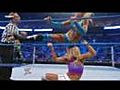 WWE : Friday night Smackdown : Tag team match : Tiffany & Beth Phoenix vs Michelle McCool & Layla (+ Vickie Guerrero)(02/04/2010).