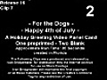 Stock Footage - For the Dogs - Happy 4th of July (2007)