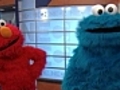 Up close and personal with Elmo,  Cookie Monster