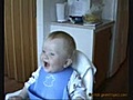 The laughing baby