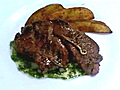 Grilled Lamb Shoulder Chop With Fresh Mint Jelly