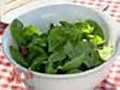 BBQ warm spinach salad