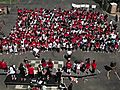 Flash mob performance at Arnett C. Lines Elementary School in Barrington