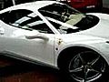 Ferrari 458 Italia weiß in Autohaus