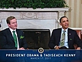 President Obama Meets with Taoiseach Kenny