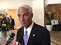 Gov. Crist comments on oil spill and abortion bill