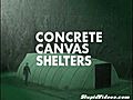 Concrete Pop Up Tent