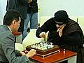 Raw Video: Gadhafi takes on chess world champion