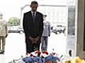 President Lays Wreath at Warsaw Ghetto