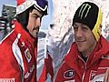 Alonso e Rossi sulle nevi di Madonna di Campiglio