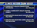 Talk Around the Globe: Clinics receive $80M boost