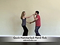 Basic Salsa Dance Hammerlock Hand Flick