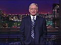 Broadside: Letterman apologizes