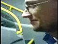 Blooper with drunk friend asleep headbutting night bus               // video added December 14,  2009            // 0 comments             //                             // Embed video: