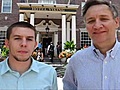 Jeff Jacobs And Zac Boyer At Big East Football Media Day