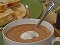 Tex-Mex Soup and Chicken Surprise Quesadillas