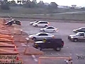 Drunk driver makes a flying exit