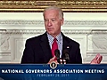 President Obama and Vice President Biden Address National Governors Association