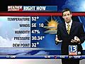 VIDEO: 13WHAM Weather Authority Noon Forecast 11/18/2009