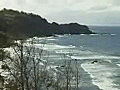 Royalty Free Stock Video SD Footage Zoom Out to View of Ocean and North Coastline in Maui,  Hawaii