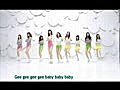 Girls Generation (SNSD) - Gee MV (Dance White Ver.) (english subbed)