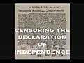 US Government Censors Declaration of Independence