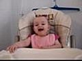 Happy funny baby laugh