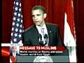 Obama Speech Calls for New Start Between U.S. and Muslims