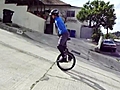 NEW RECORD CLIMB at Famous Fargo street...on a MOUNTAIN UNICYCLE!