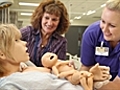 Simulated birthing for nurses