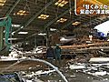 東日本大震災　福島・相馬市の松川浦で造船会社が船を造る準備進める