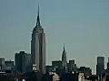 Royalty Free Stock Video HD Footage New York City Skyline From New Jersey on a Sunny Day