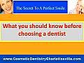 Find Cosmetic Dentist In Charlottesville VA