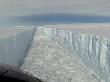 Ice shelf hangs by a thread