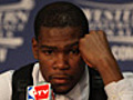 Durant disappointed after loss