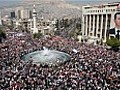 Protests in Damascus follow Friday prayer