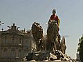 Cibeles y Neptuno,  con &#039;La Roja&#039;