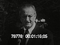 LBJ VISITS FT. BENNING,  URGES UNITY - HD