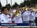 Banda de Veracruz se prepara para el Desfile de las Rosas