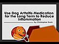 Dog Arthritis Medication to Reduce Inflammation