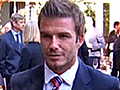 English fan confronts Beckham
