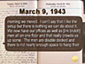 Lt. Reichard’s WWII Diary - March 9,  1943