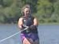 Grandparents Staying Young By Water Skiing