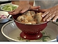 Italian Recipes - Straining the Bread for Panzanella