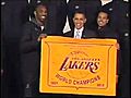 Obama honors NBA champions L.A. Lakers