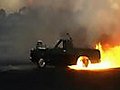 Extreme Burnout - Car burns