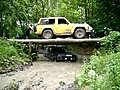 Range Rover 4x4 stock in mud